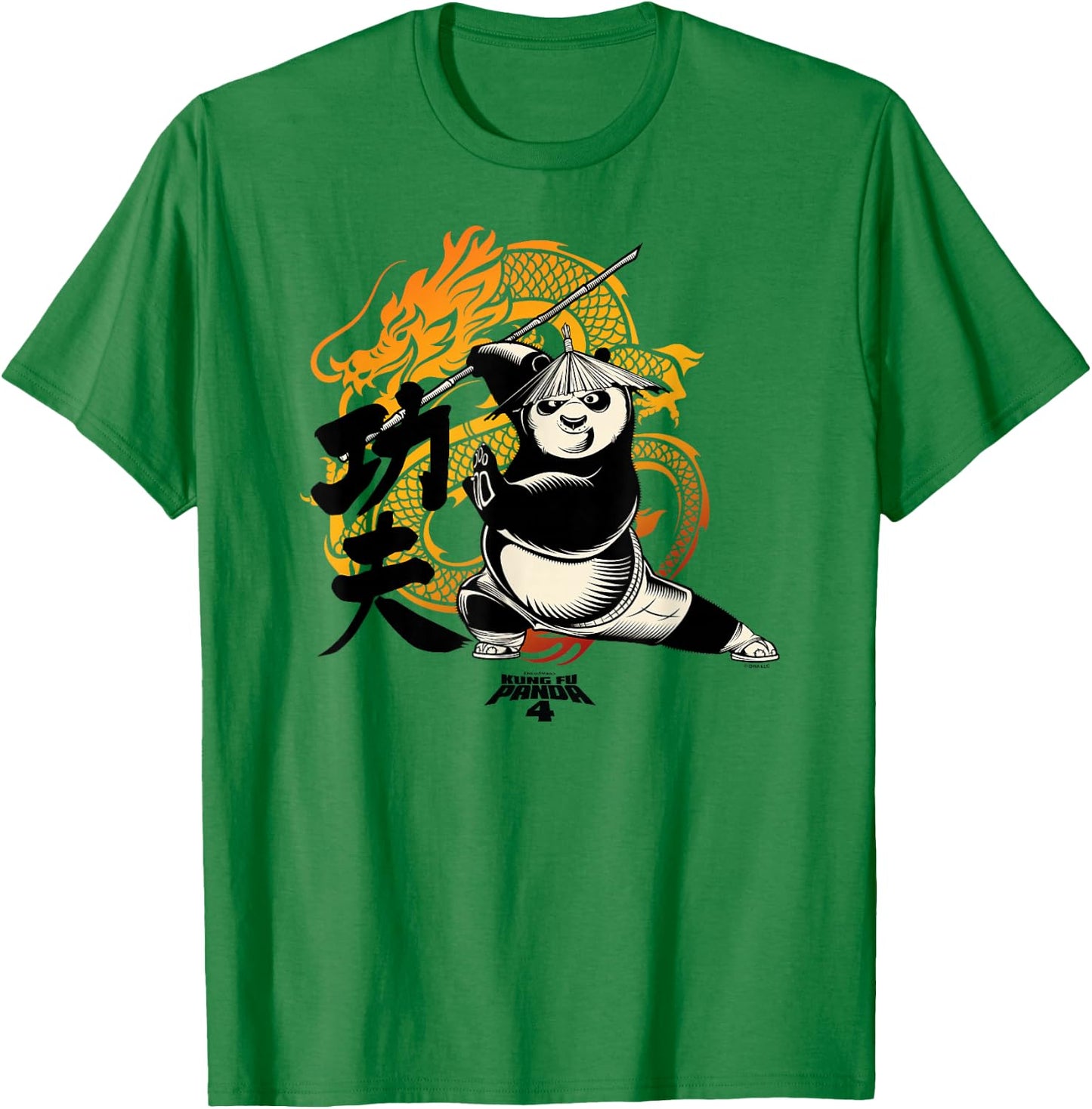 Kung Fu Panda 4 Master Po Dragon Warrior Awesome Portrait T-Shirt - T-Shirt | Irish Green
