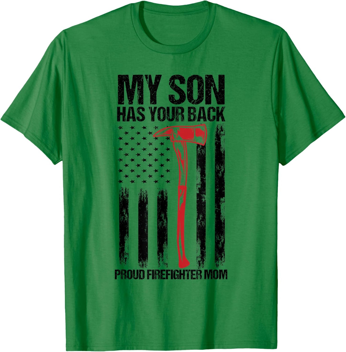 Firefighter Mom Gift Fire Department T-Shirt - T-Shirt | Irish Green