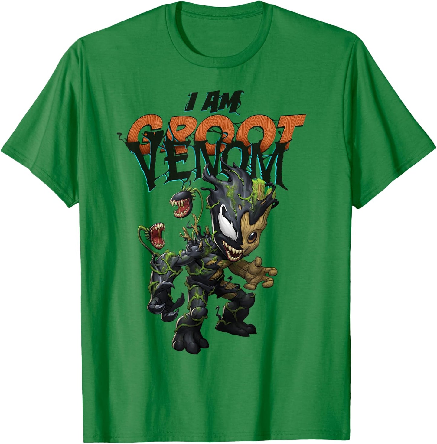 Marvel Spider-Man Maximum Venom I Am Groot Venom Small T-Shirt - T-Shirt | Irish Green