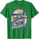 Giant Step Design Co. Bassquatch! Bass Fisherman Sasquatch Funny Bigfoot Fishing T-Shirt - T-Shirt | Irish Green