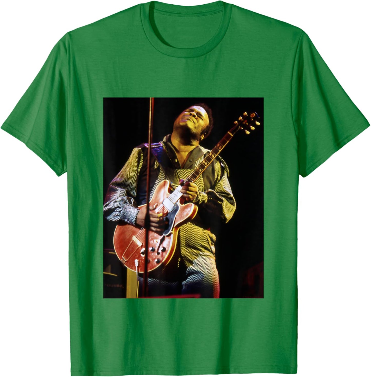Freddie King Playing Guitar Live By Everard Smith T-Shirt - T-Shirt | Irish Green