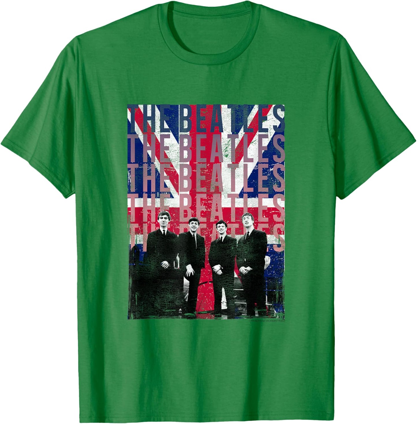 The Beatles Liverpool Flag T-Shirt - T-Shirt | Irish Green