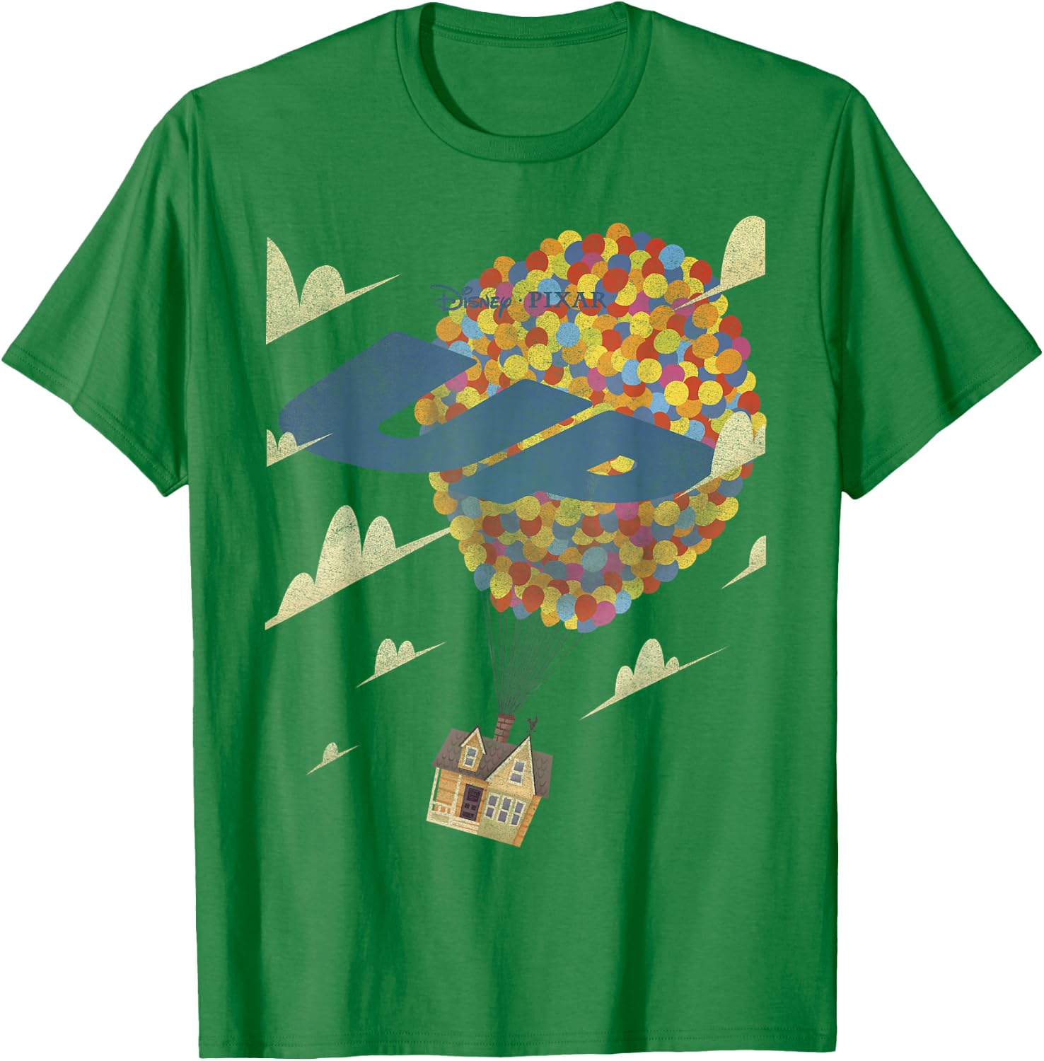 Disney Pixar Up Retro House Logo T-Shirt - T-Shirt | Irish Green