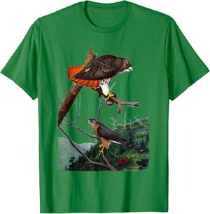 Red Tailed Hawk Red-Tailed Hawk Birder Gift T-Shirt - T-Shirt | Irish Green
