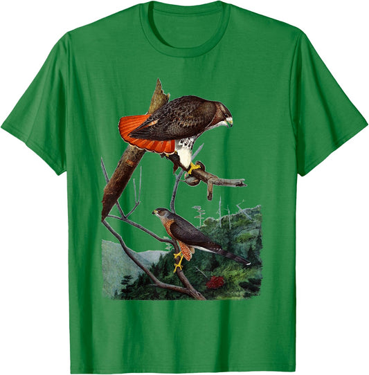 Red Tailed Hawk Red-Tailed Hawk Birder Gift T-Shirt - T-Shirt | Irish Green