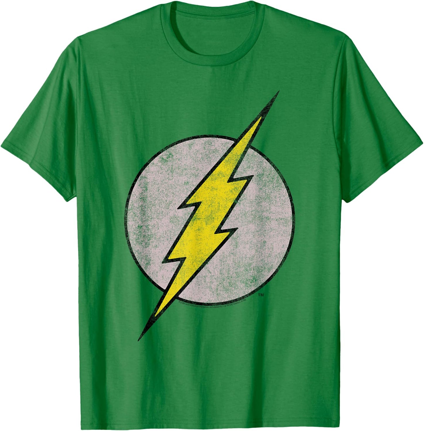 DC Comics Flash Old Flash Logo Small T-Shirt - T-Shirt | Irish Green