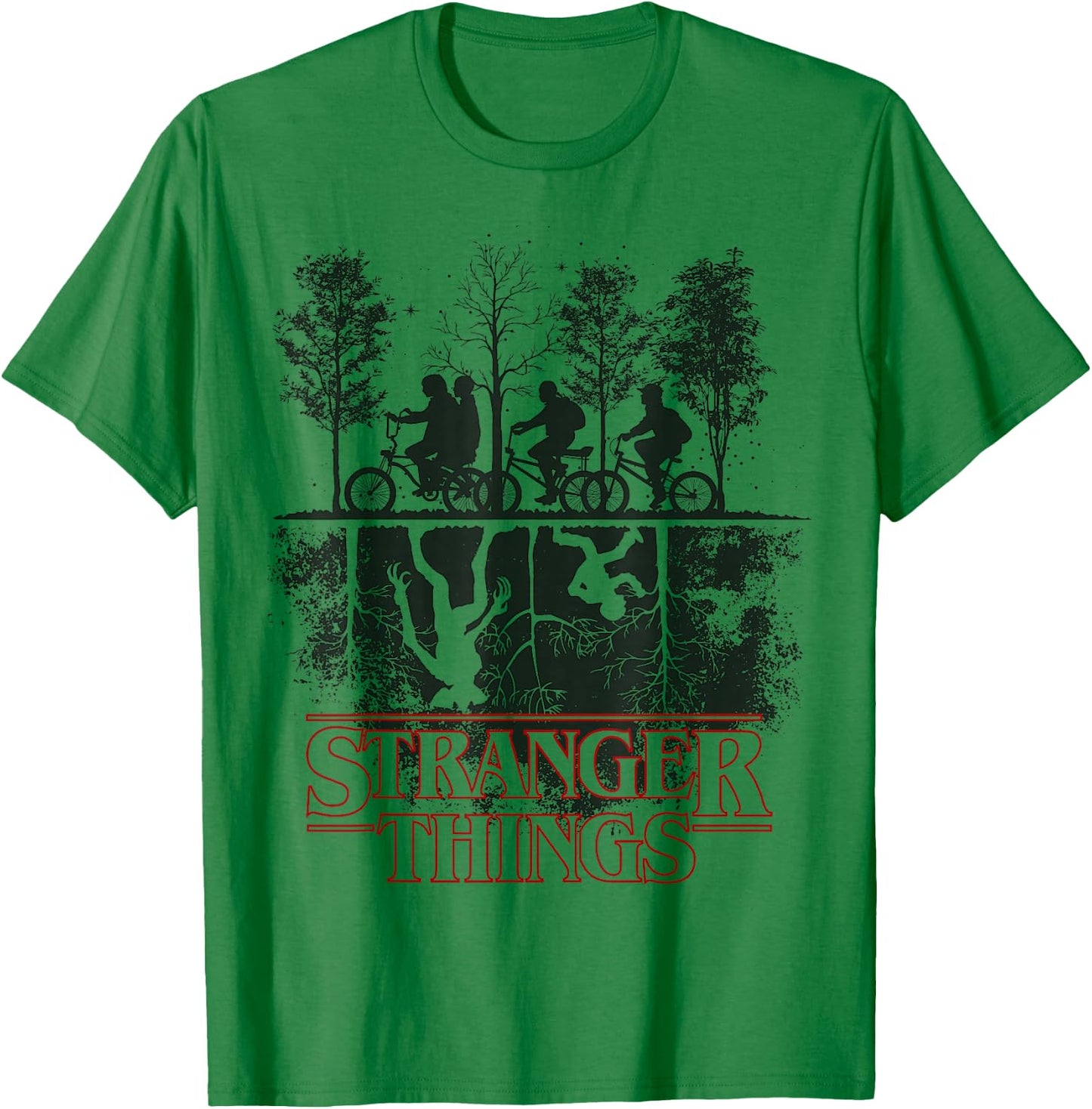 Stranger Things The Upside Down Logo T-Shirt - T-Shirt | Irish Green