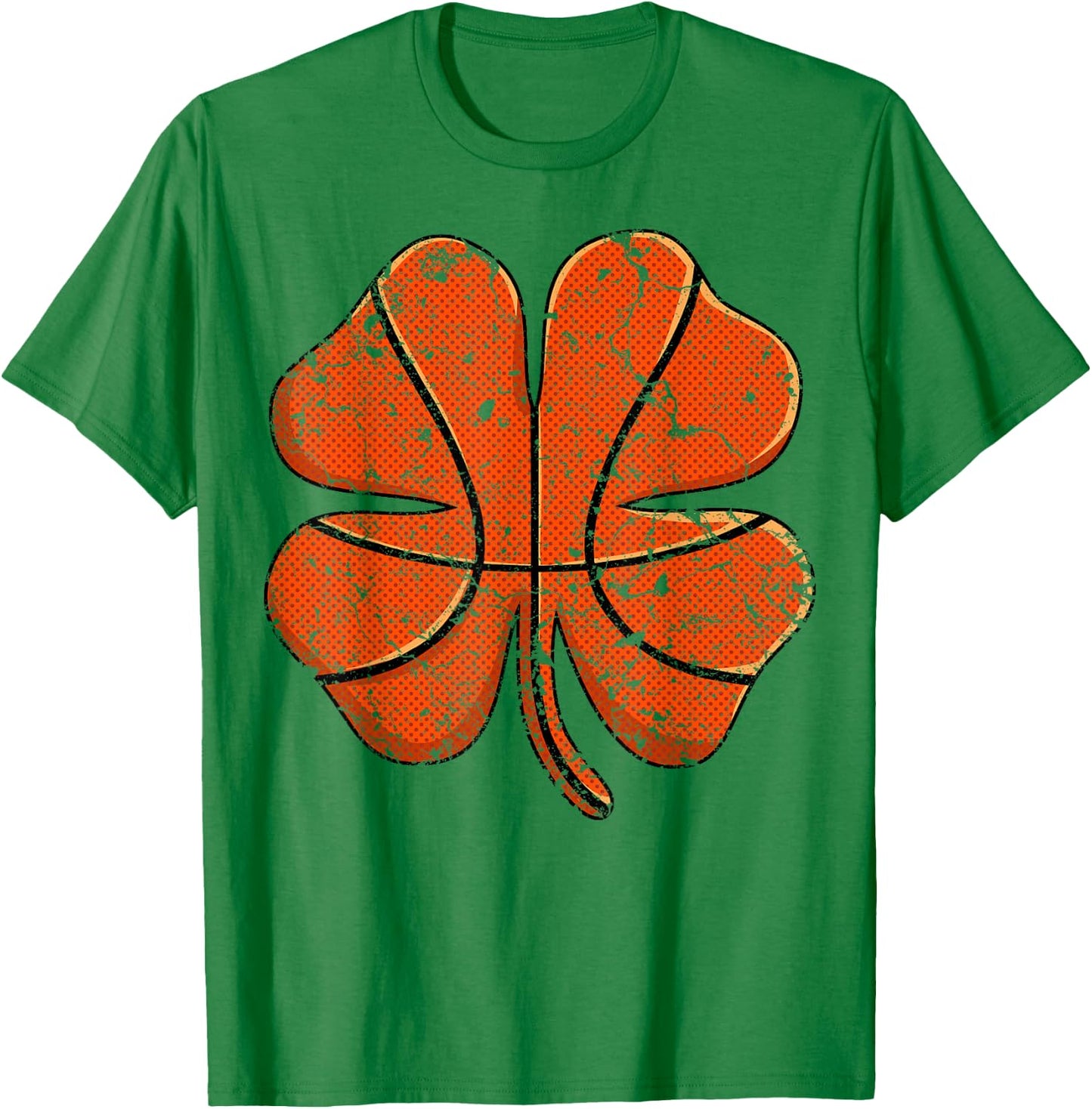 Basketball St Patricks Day Boys Men Shamrock Ball Sport Gift T-Shirt - T-Shirt | Irish Green