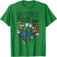 Super Mario Bros. Luigi And Mario High Five Portrait T-Shirt - T-Shirt | Irish Green
