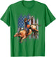 Rodeo Bull Riding American Flag Shirt Cowboy Bull Rider T-Shirt - T-Shirt | Irish Green