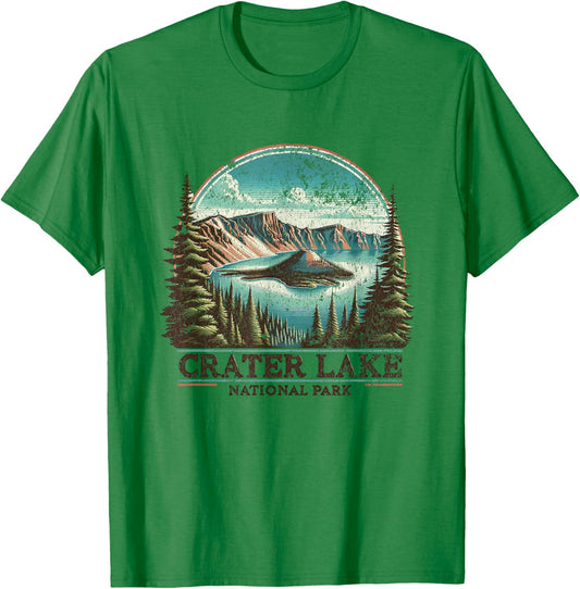 Crater Lake National Park T-Shirt - T-Shirt | Irish Green