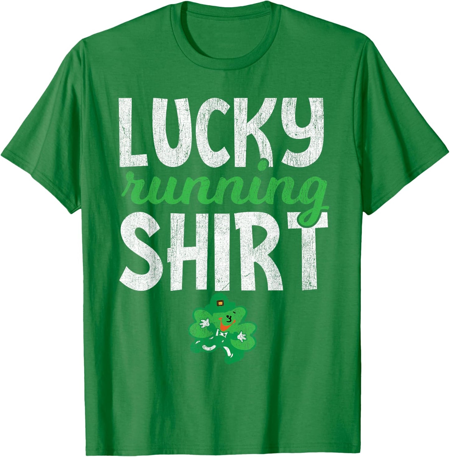 Lucky Running Shirt St Patricks Day Run T-Shirt - T-Shirt | Irish Green
