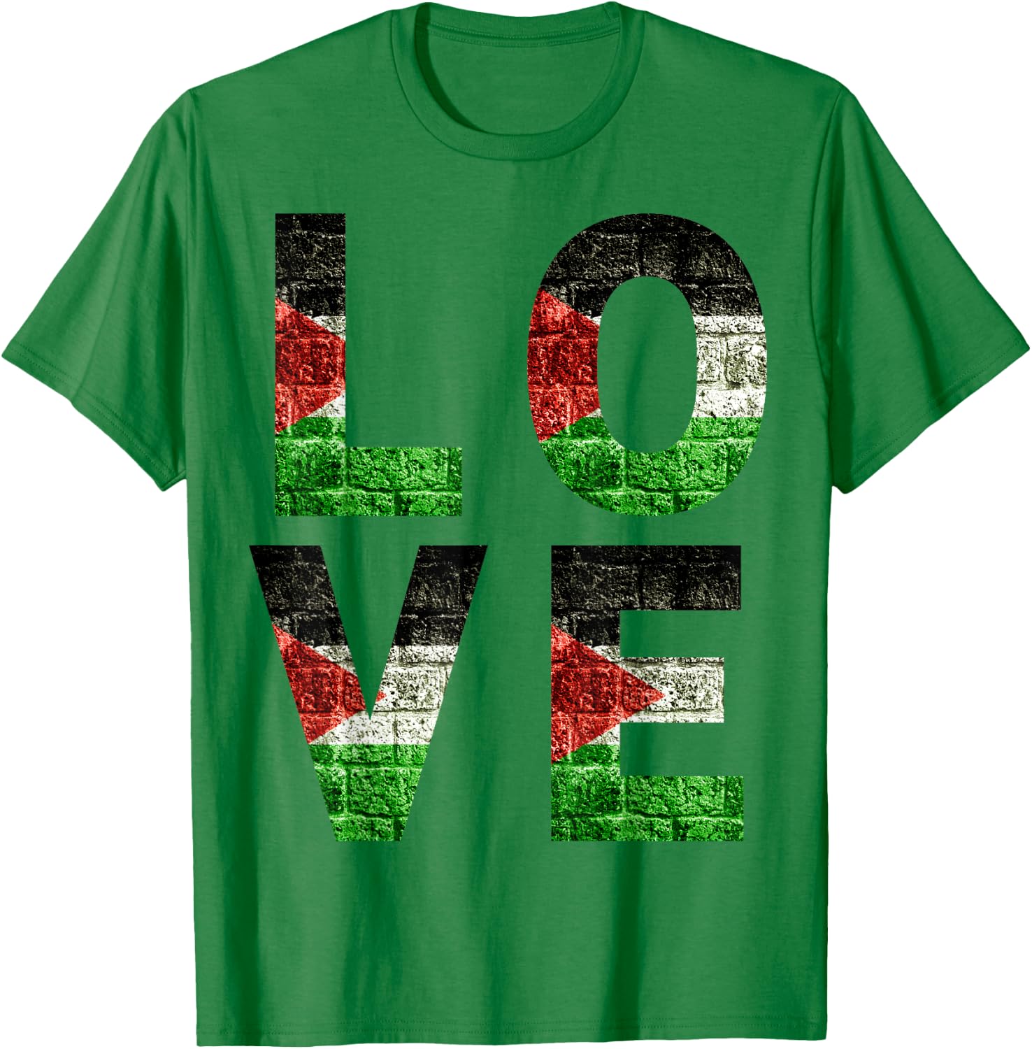 Palestine Love Flag Men Women Kids Toddlers Boys & Girls Luv T-Shirt - T-Shirt | Irish Green