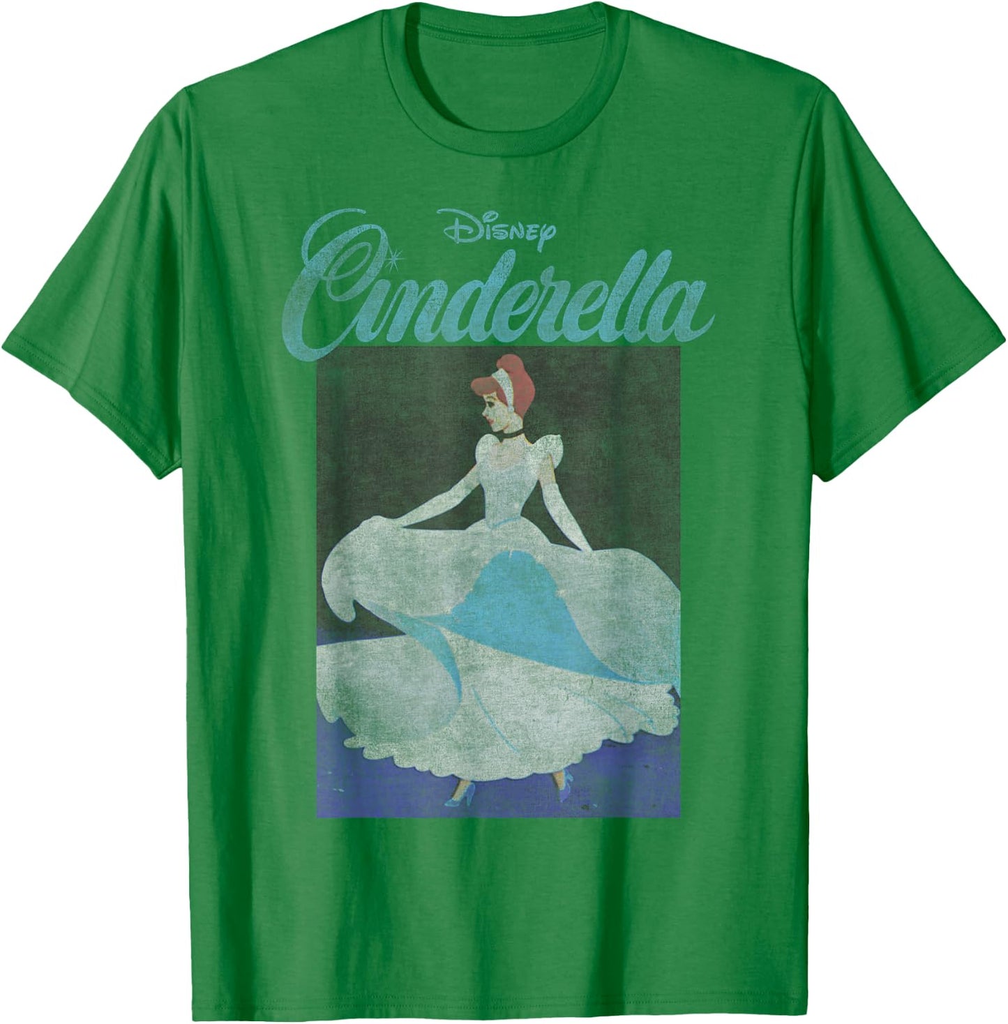 Disney Cinderella 70th Anniversary Cinderella Dancing Poster Small T-Shirt - T-Shirt | Irish Green