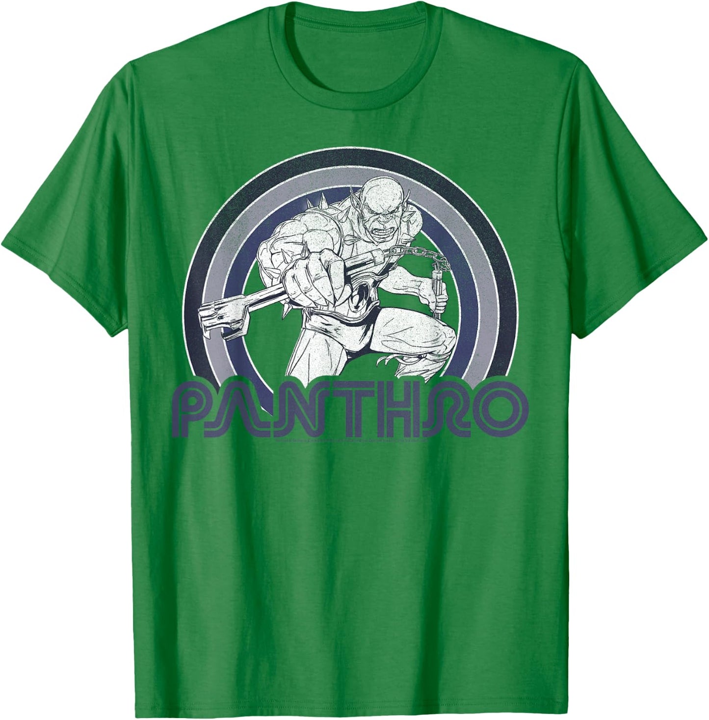 Thundercats Panthro Retro Rainbow T-Shirt - T-Shirt | Irish Green