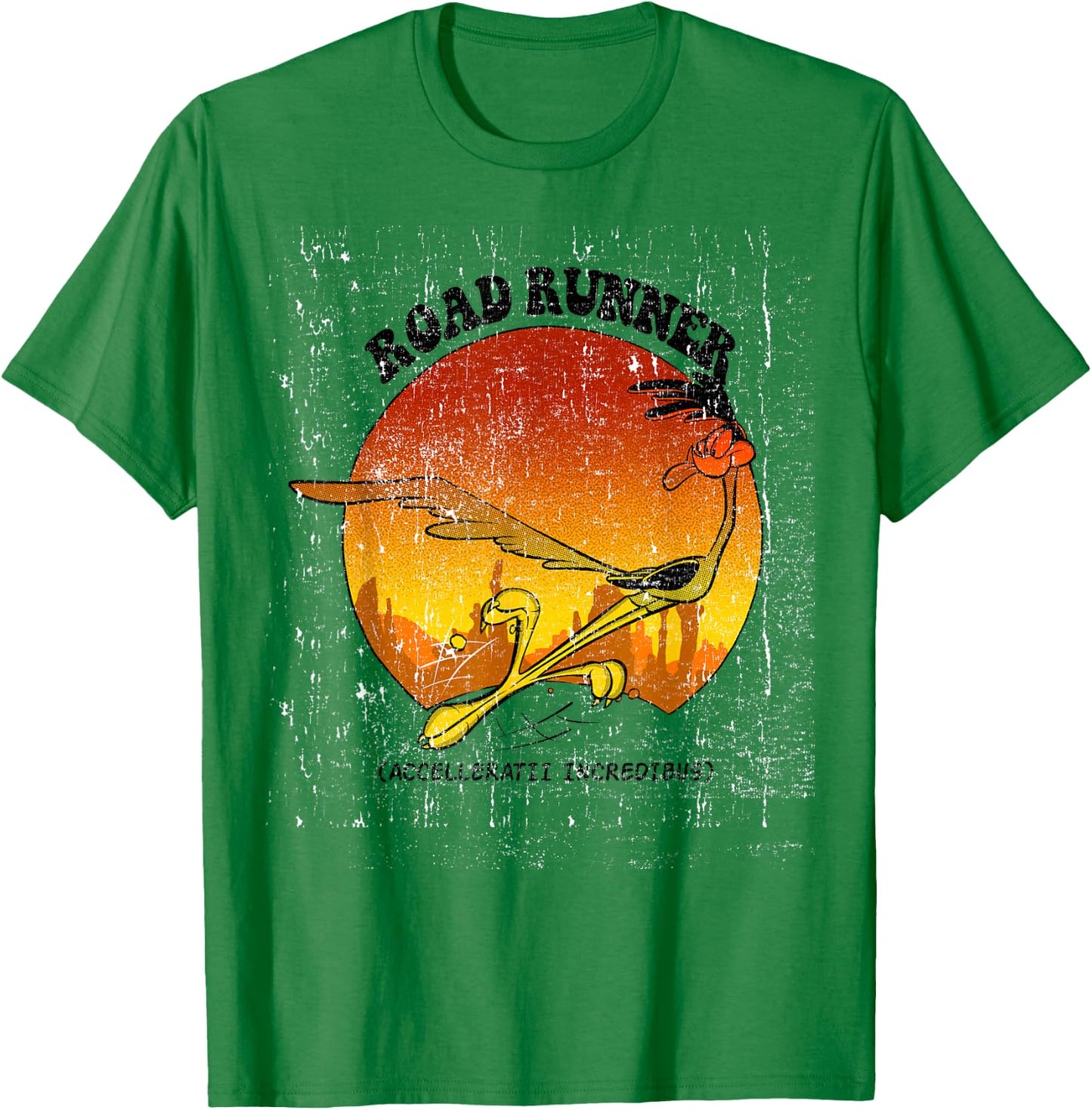 Looney Tunes Road Runner Accelleratii Incredibus T-Shirt - T-Shirt | Irish Green