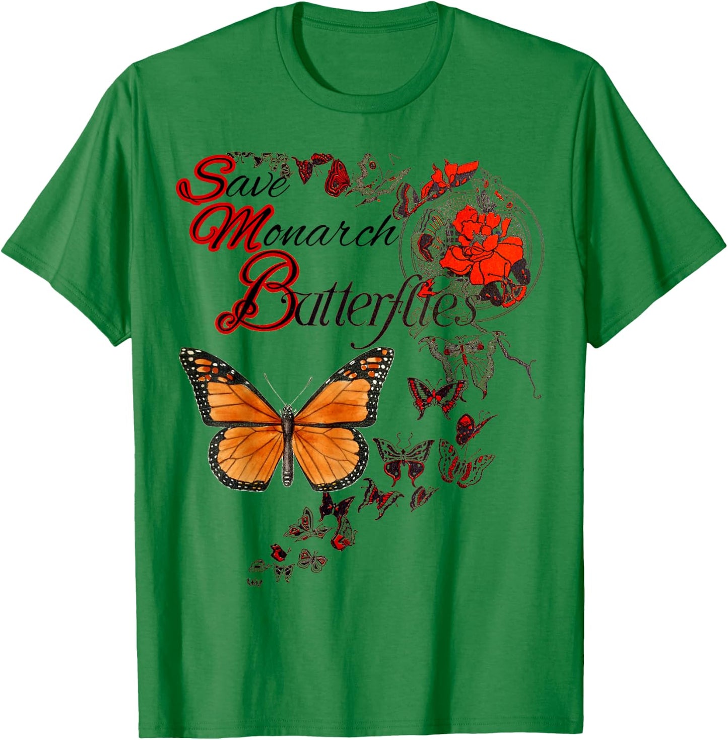 Save Monarch Butterfly T-Shirt - T-Shirt | Irish Green