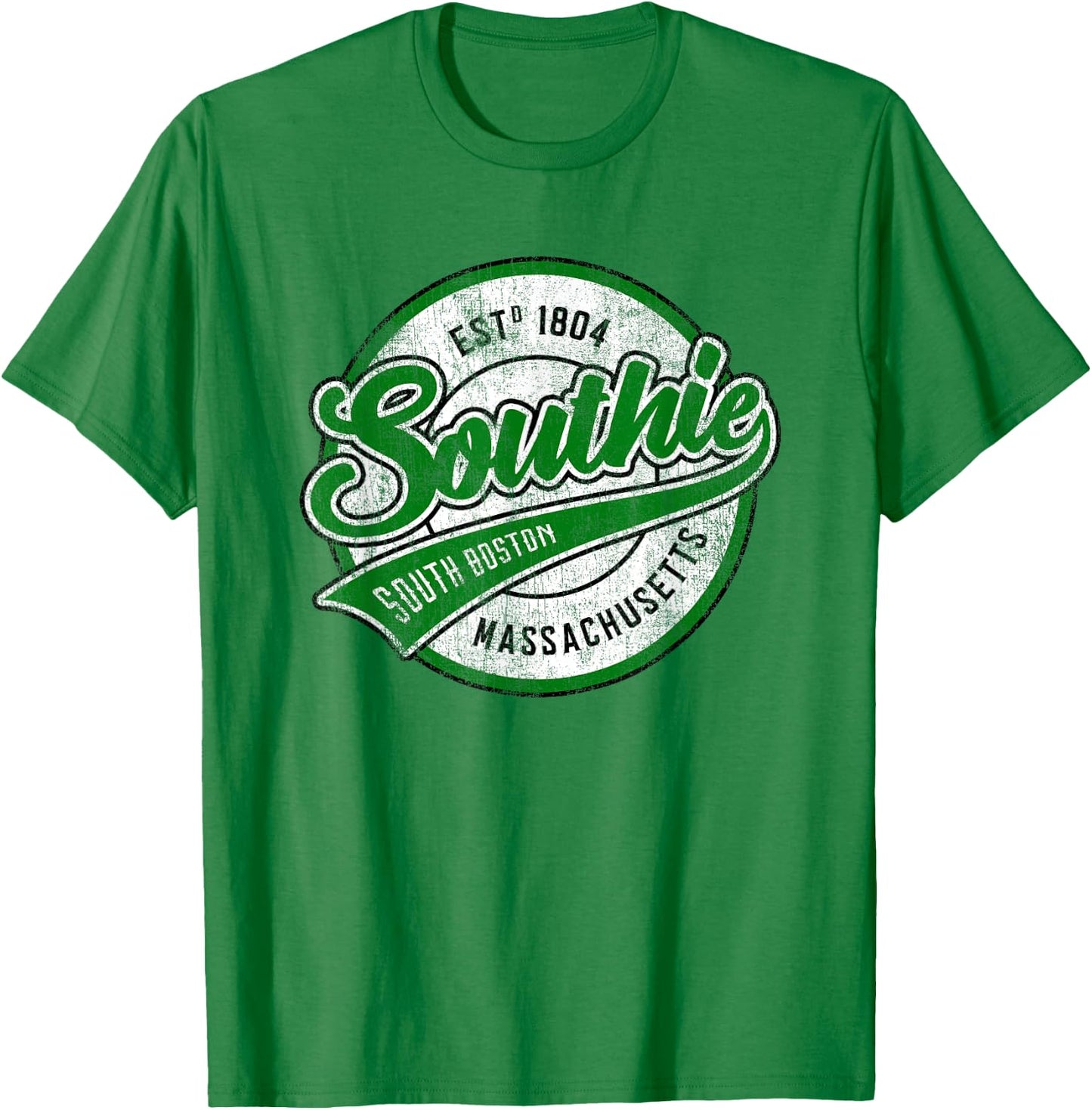 Vintage Southie Shirt - Ireland Jersey Style - South Boston T-Shirt - T-Shirt | Irish Green