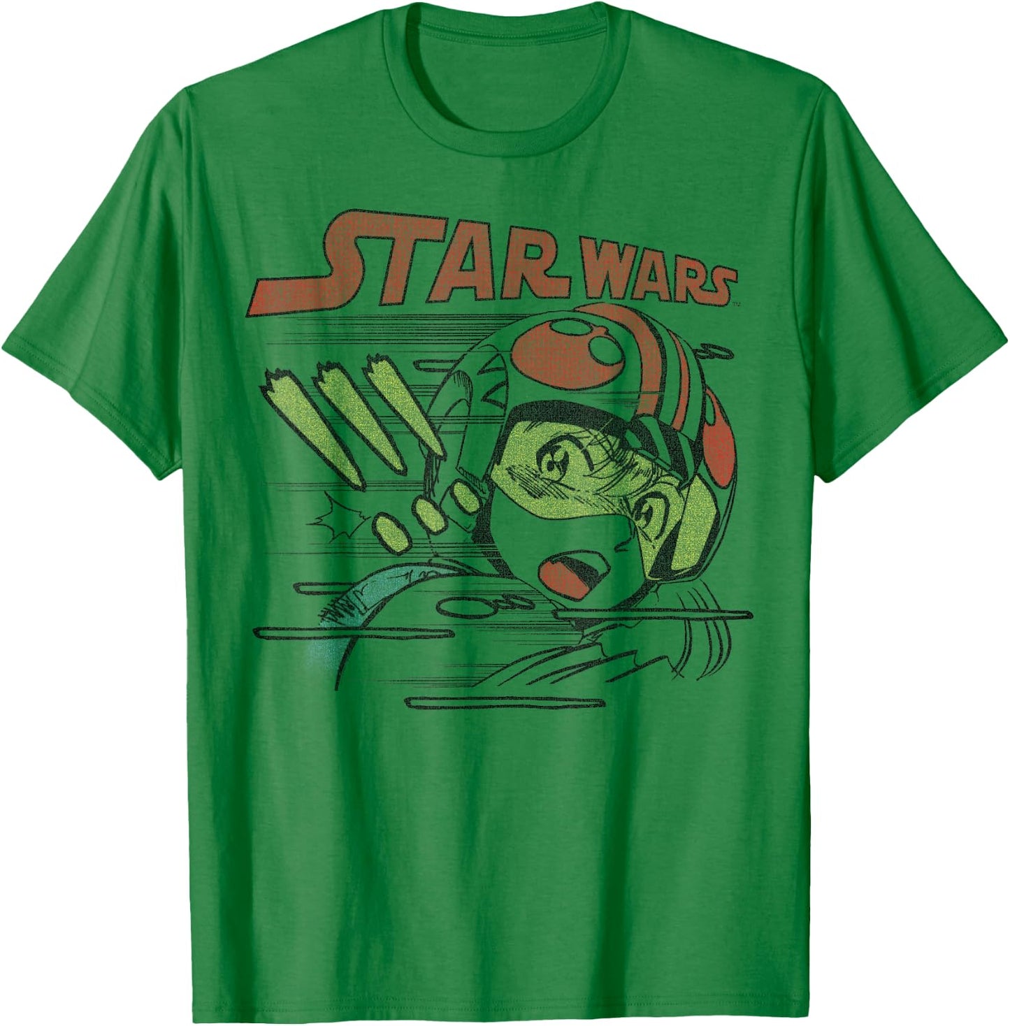 Star Wars Anime Style Luke Skywalker T-Shirt - T-Shirt | Irish Green