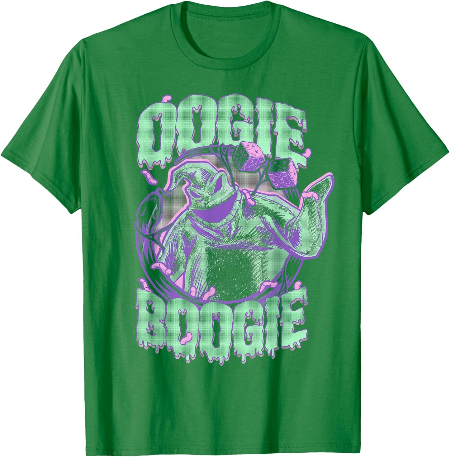 Disney The Nightmare Before Christmas Oogie Boogie Portrait T-Shirt - T-Shirt | Irish Green