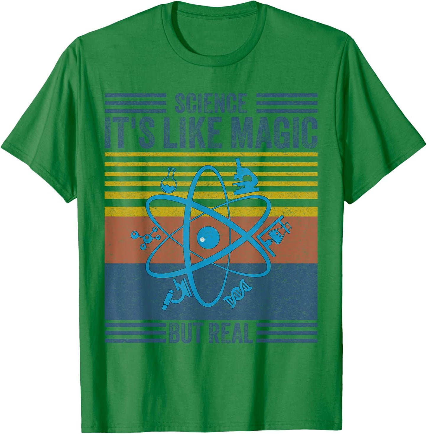 Science It's Like Magic But Real Science Teacher Geek Nerd Men Women Girls Kids T-Shirt - T-Shirt | Irish Green