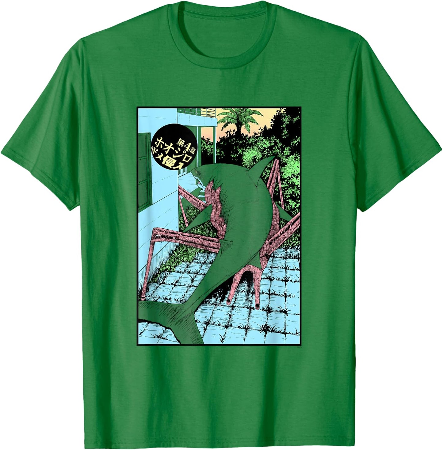 Gyo Walking Shark T-Shirt - T-Shirt | Irish Green