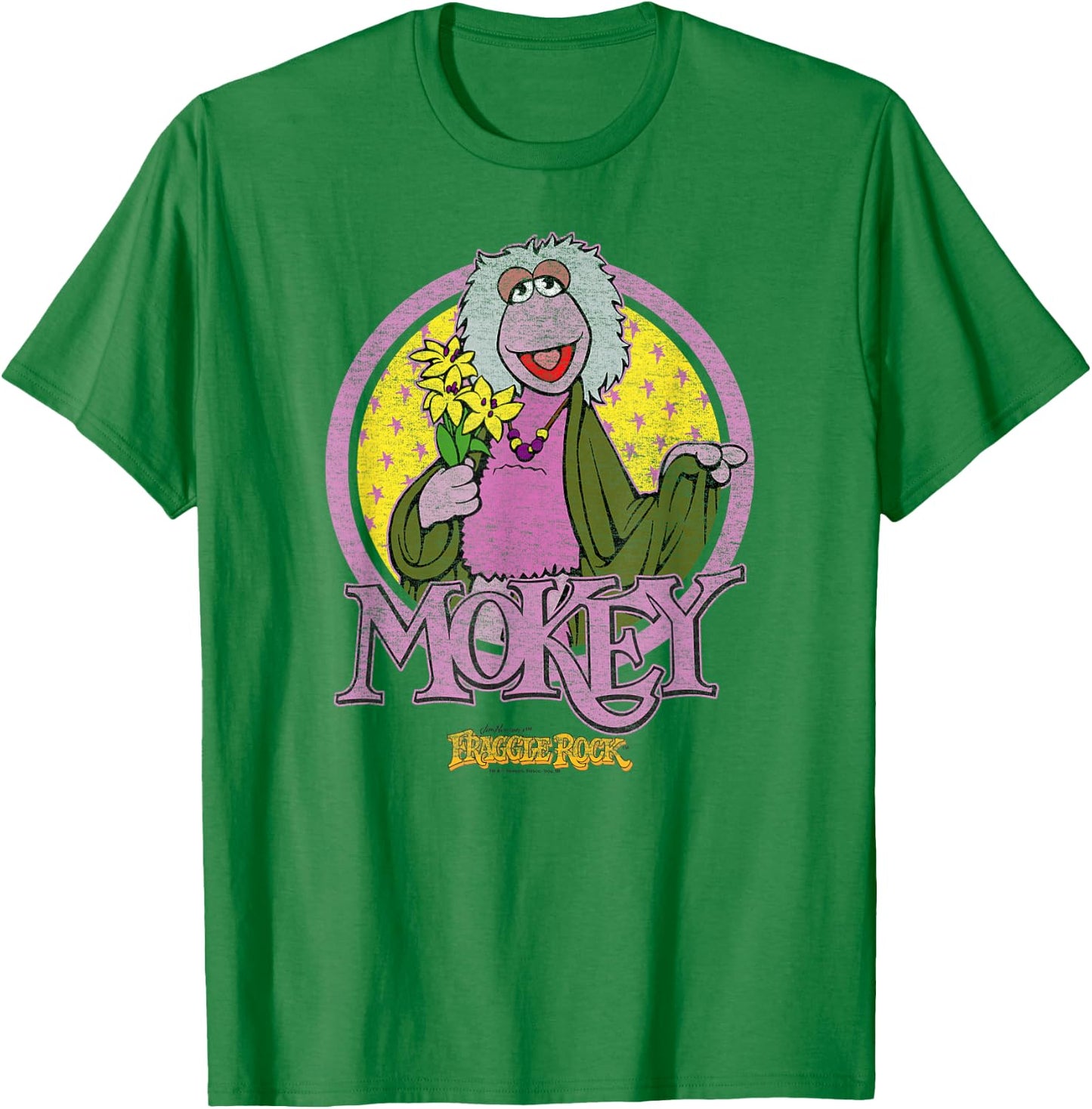 Fraggle Rock Mokey Circle T-Shirt - T-Shirt | Irish Green