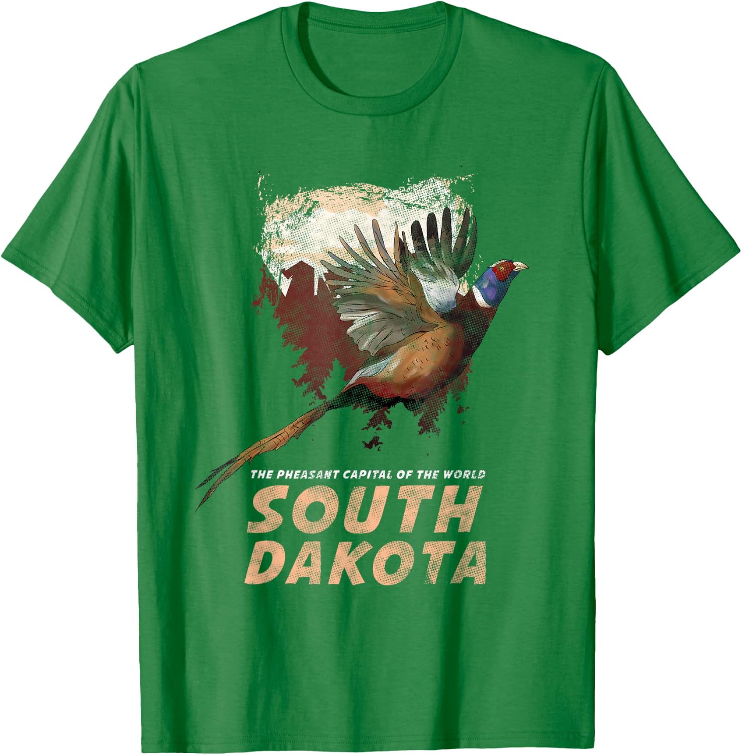 Pheasant Hunting t Upland Midwest outdoorsmen T-Shirt - T-Shirt | Irish Green