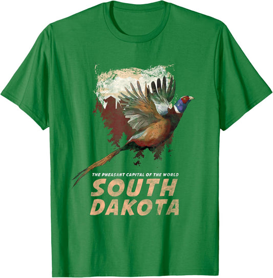 Pheasant Hunting t Upland Midwest outdoorsmen T-Shirt - T-Shirt | Irish Green