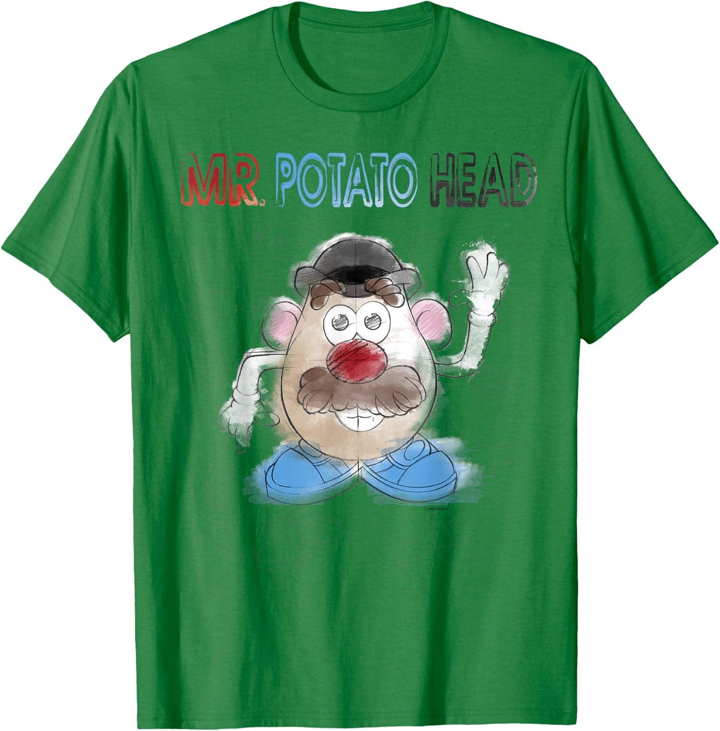 Mr. Potato Head Sketch Portrait T-Shirt - T-Shirt | Irish Green