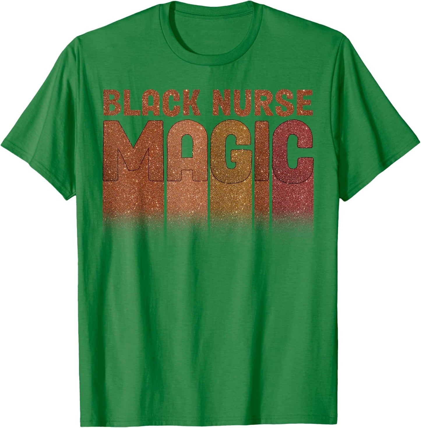 Nurse Life Melanin Queen Black Girl Magic History Month T-Shirt - T-Shirt | Irish Green