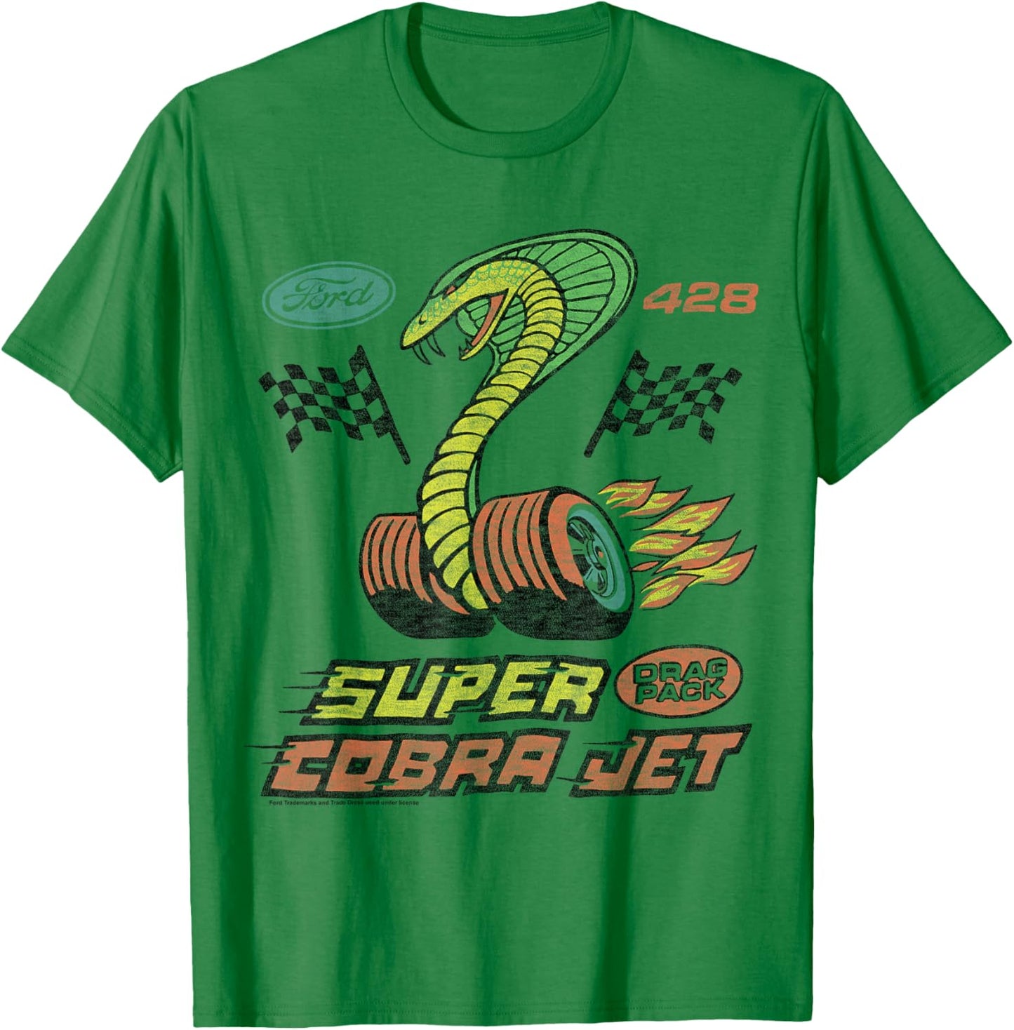 Ford - Super Cobra Jet Drag Pack 428 T-Shirt - T-Shirt | Irish Green