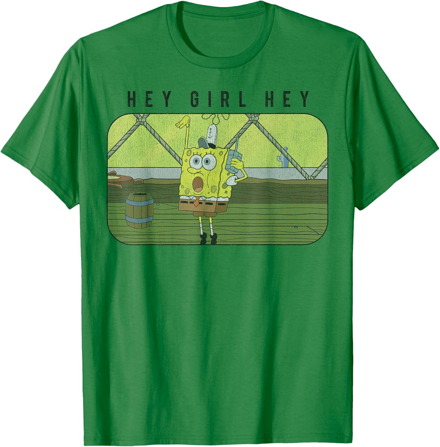 SpongeBob SquarePants Hey Girl Hey T-Shirt - T-Shirt | Irish Green