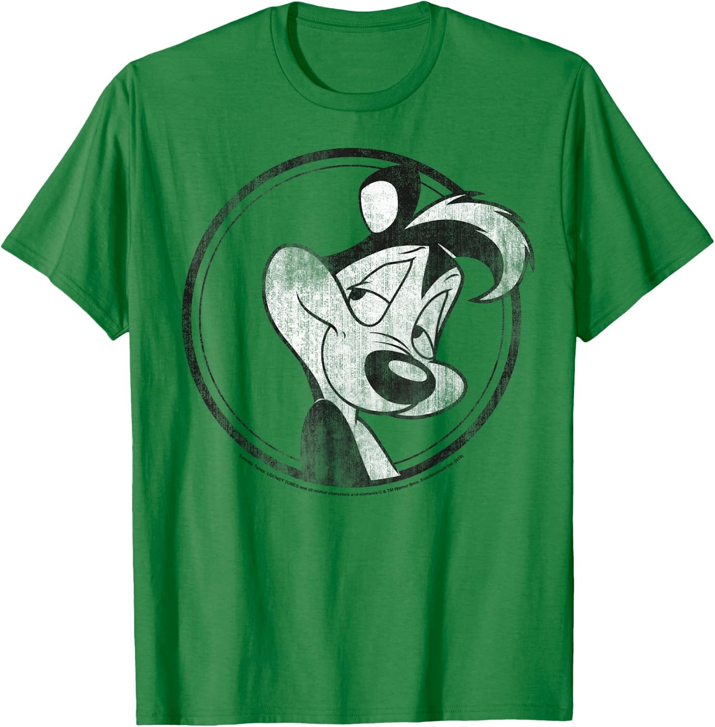 Looney Tunes Pepe Le Pew Simple Portrait T-Shirt - T-Shirt | Irish Green