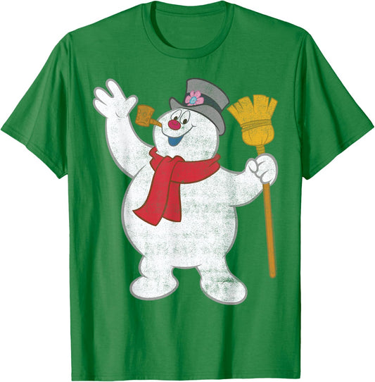 Frosty The Snowman Big Portrait T-Shirt - T-Shirt | Irish Green