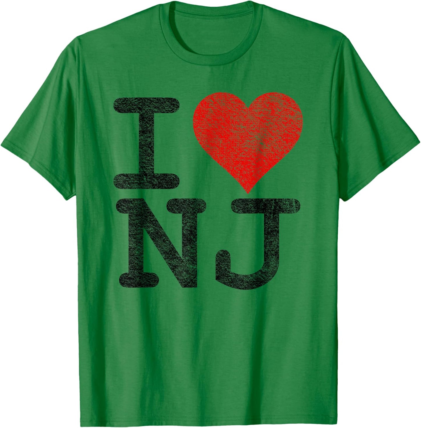 I Love New Jersey I Heart NJ T-Shirt - T-Shirt | Irish Green