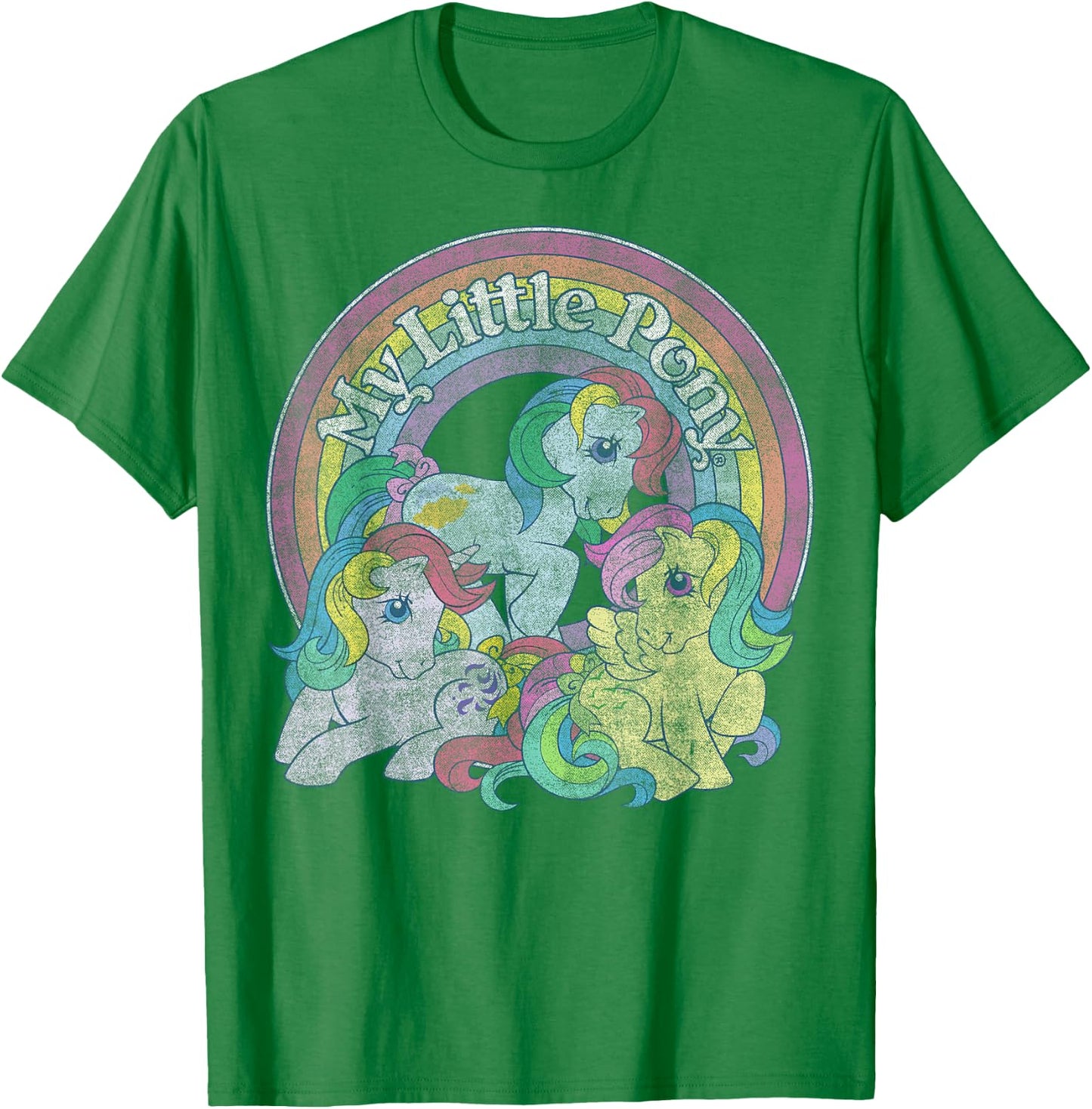 My Little Pony Group Windy, Sunlight, Skydancer Rainbow Logo T-Shirt - T-Shirt | Irish Green