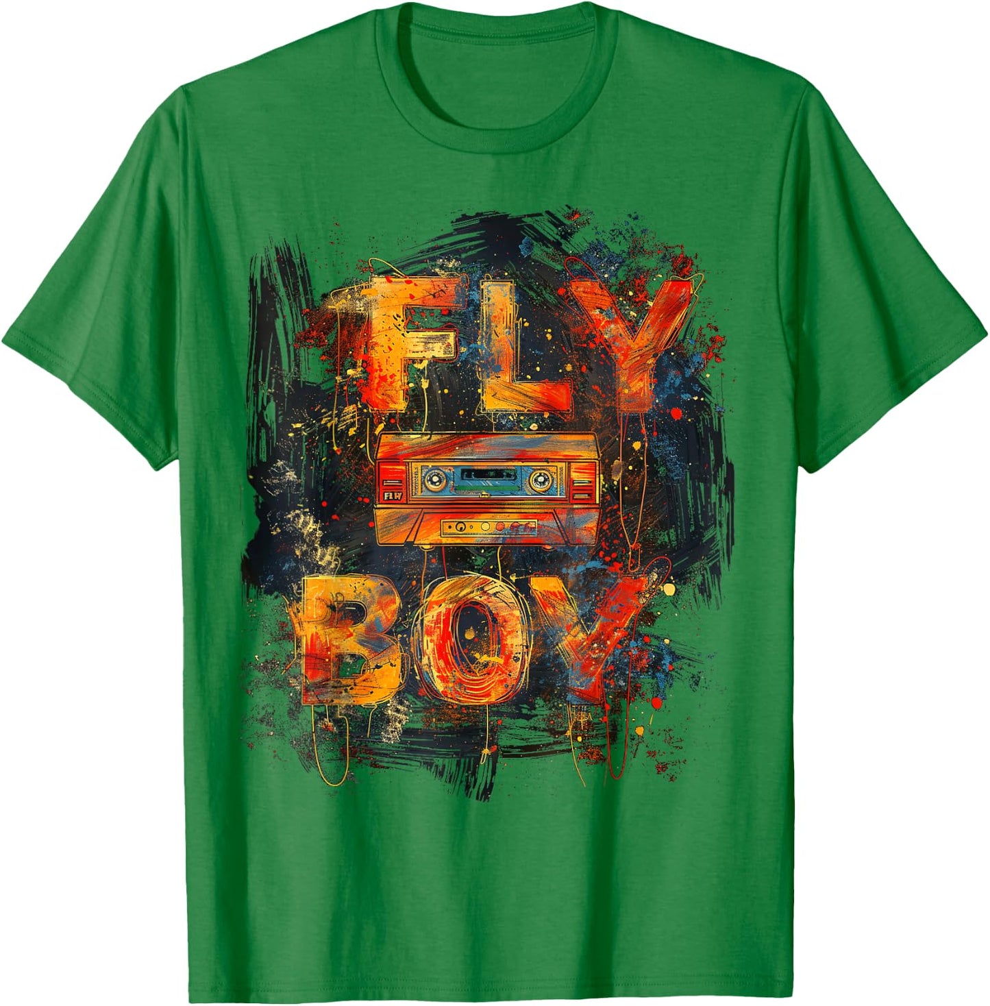Fly Boy Hip Hop 80s 90s Urban Graffiti Style T-Shirt - T-Shirt | Irish Green