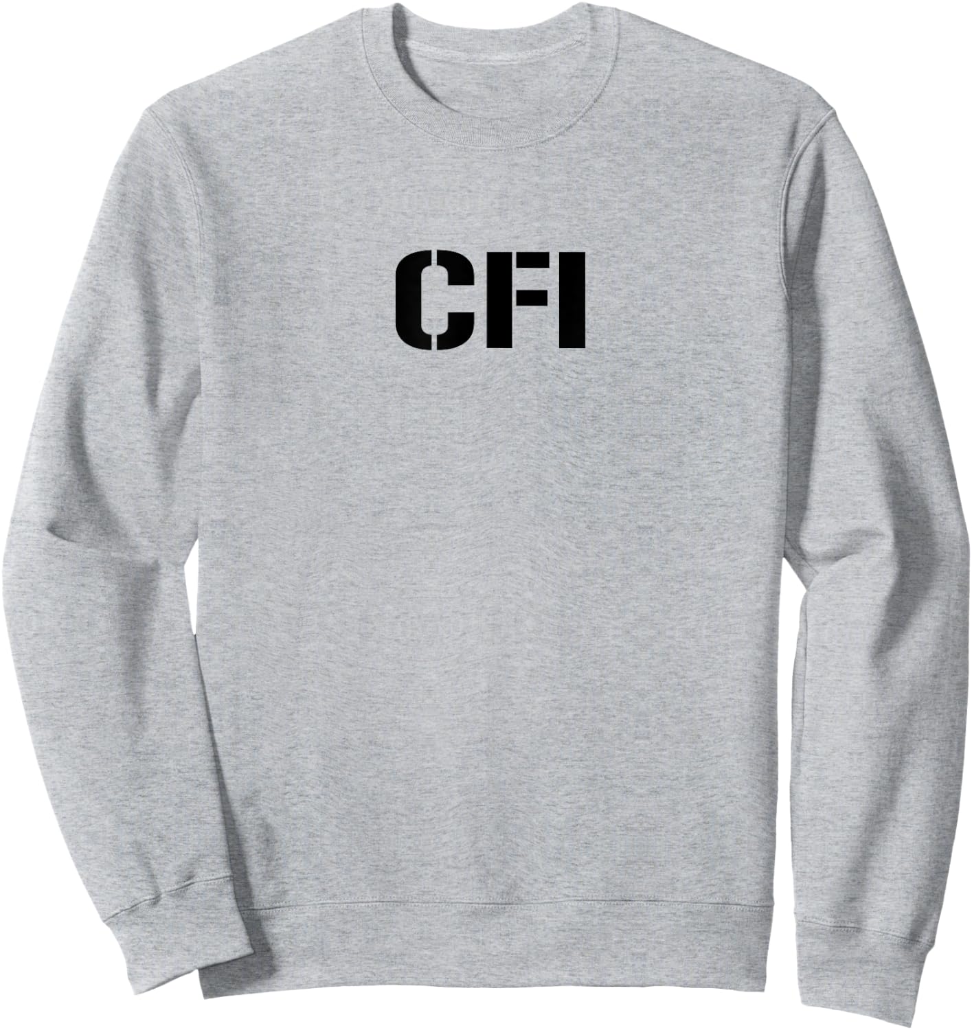 CFI Certified Flight Instructor Sweatshirt - Sweatshirt | Ash