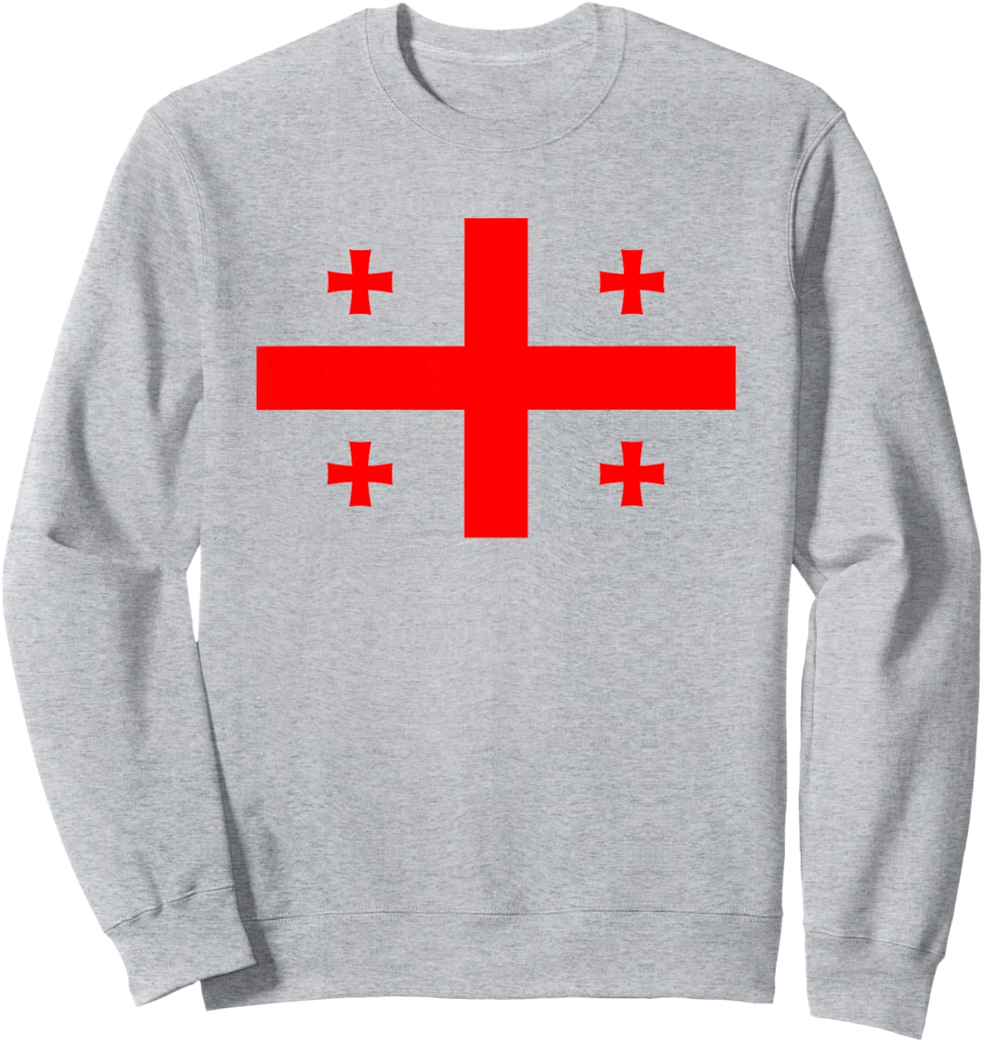 Georgia Georgian flag Sweatshirt - Sweatshirt | Ash