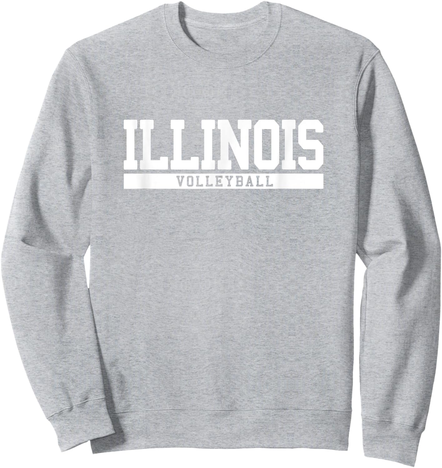 Illinois Volleyball Sweatshirt - Sweatshirt | Ash