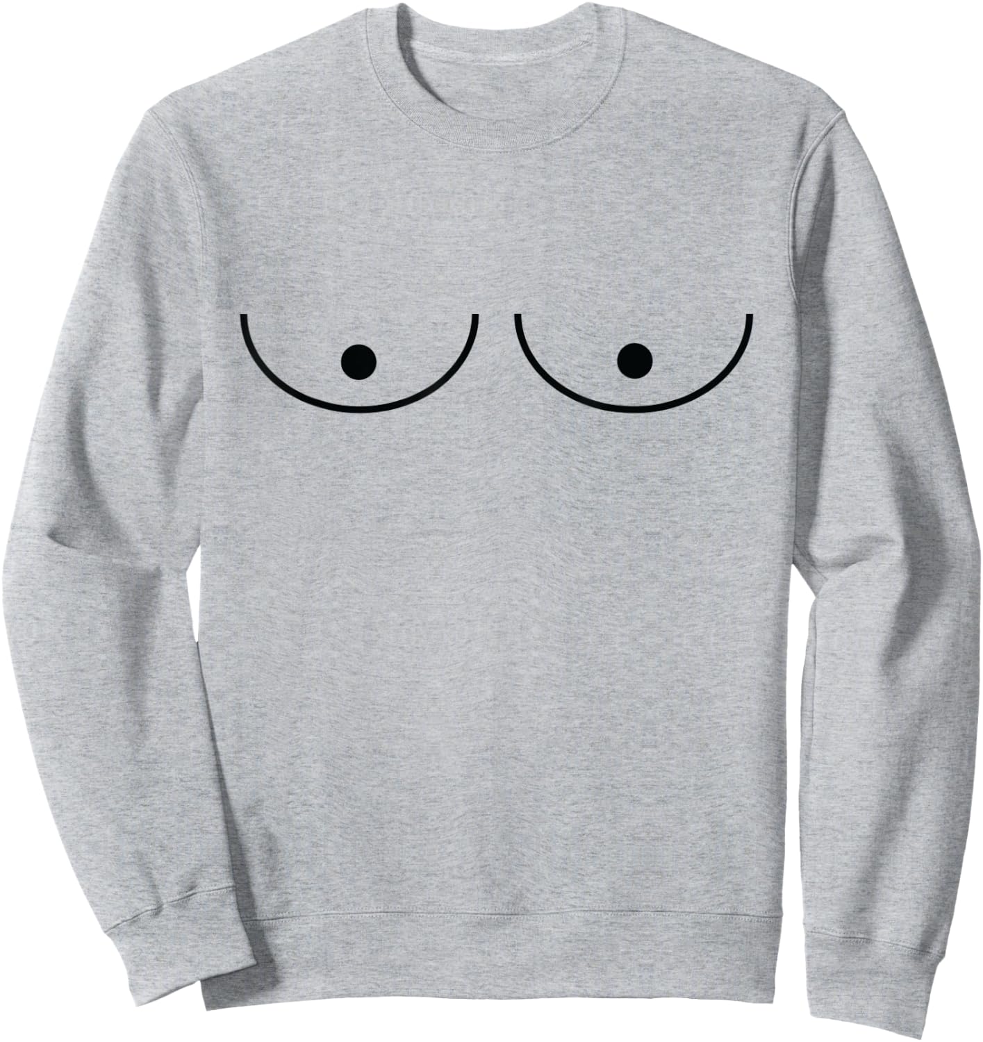 Cute Graphic Titty Sweatshirt - Sweatshirt | Ash