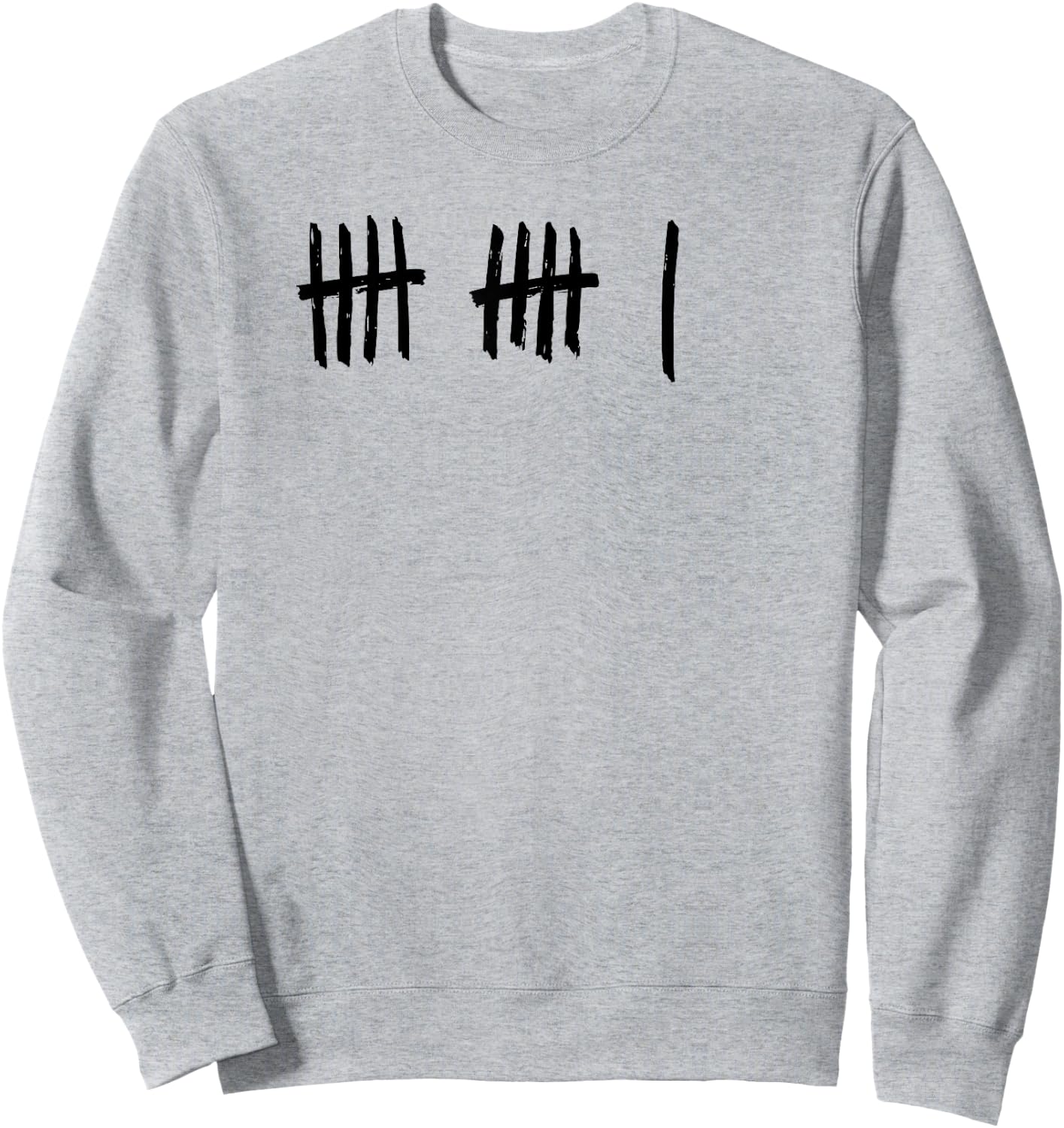 11th Birthday Outfit 11 Years Old Tally Marks Anniversary Sweatshirt - Sweatshirt | Ash