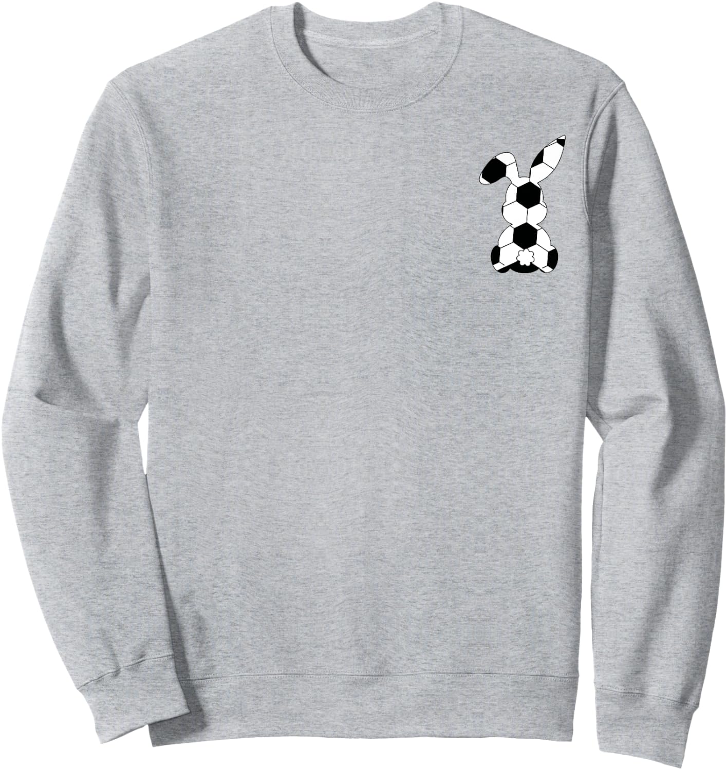 Easter Bunny Soccer Sport Easter Soccer Pocket Rabbit Kids Sweatshirt - Sweatshirt | Ash