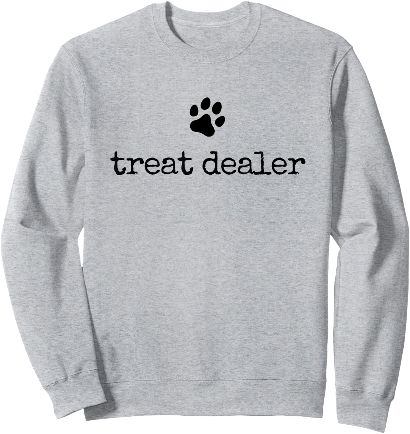 Dog Treat Dealer Vintage Pet Print Funny Dog Dad Mom Sweatshirt - Sweatshirt | Ash