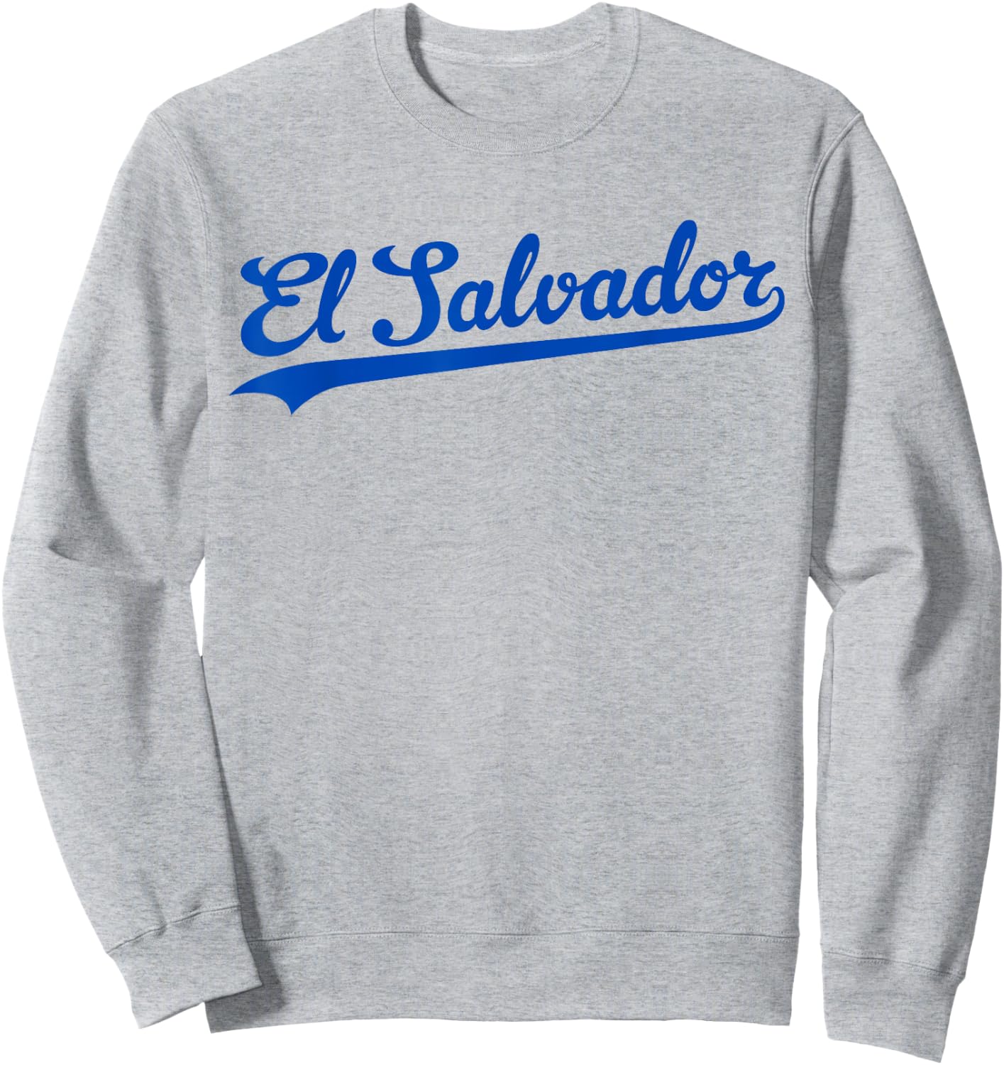 El Salvador Baseball Jersey Script Vintage Retro Style Sweatshirt - Sweatshirt | Ash
