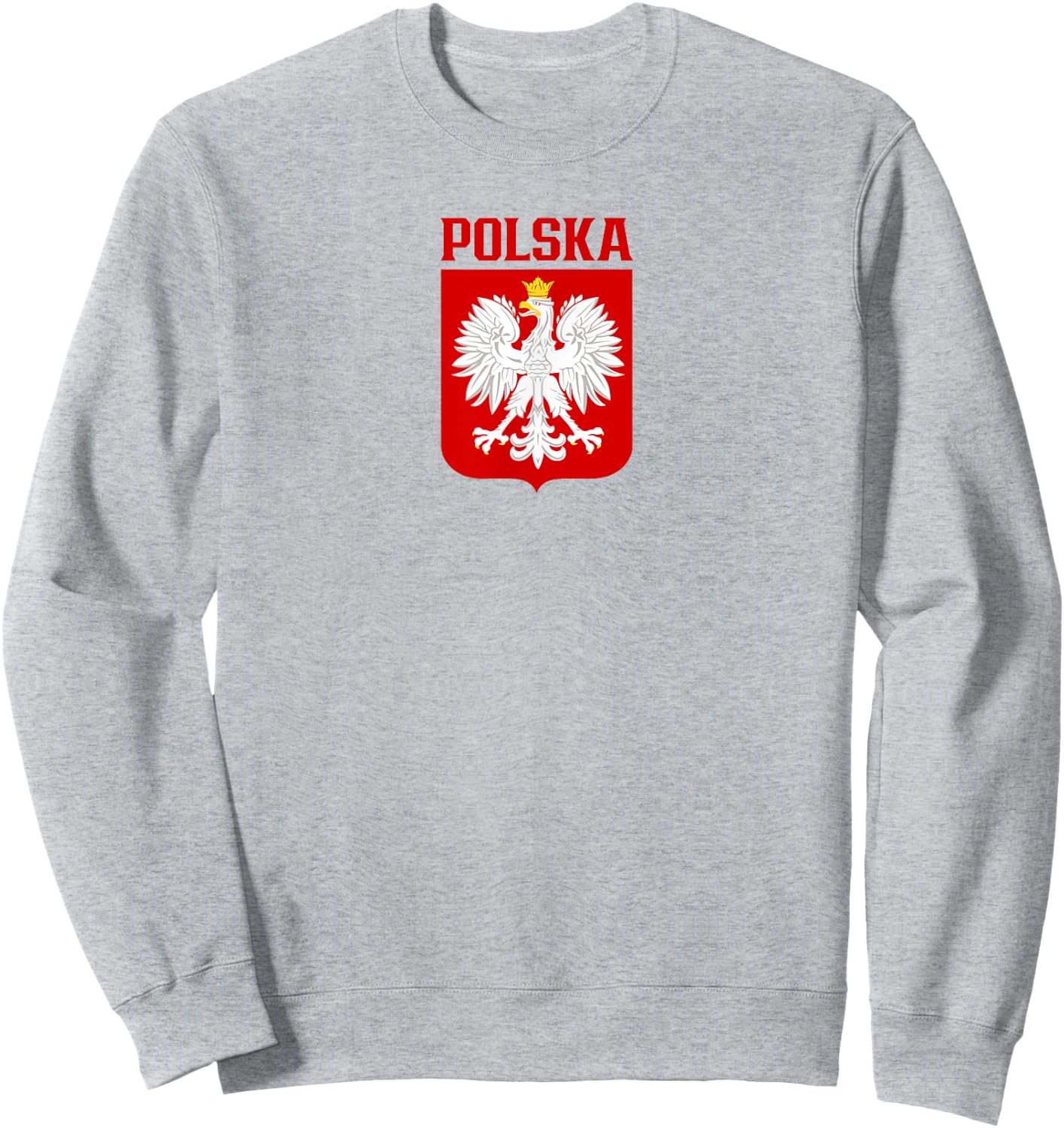 Polska, Polish White Eagle, Polskie Godlo, Polish Emblem Sweatshirt - Sweatshirt | Ash