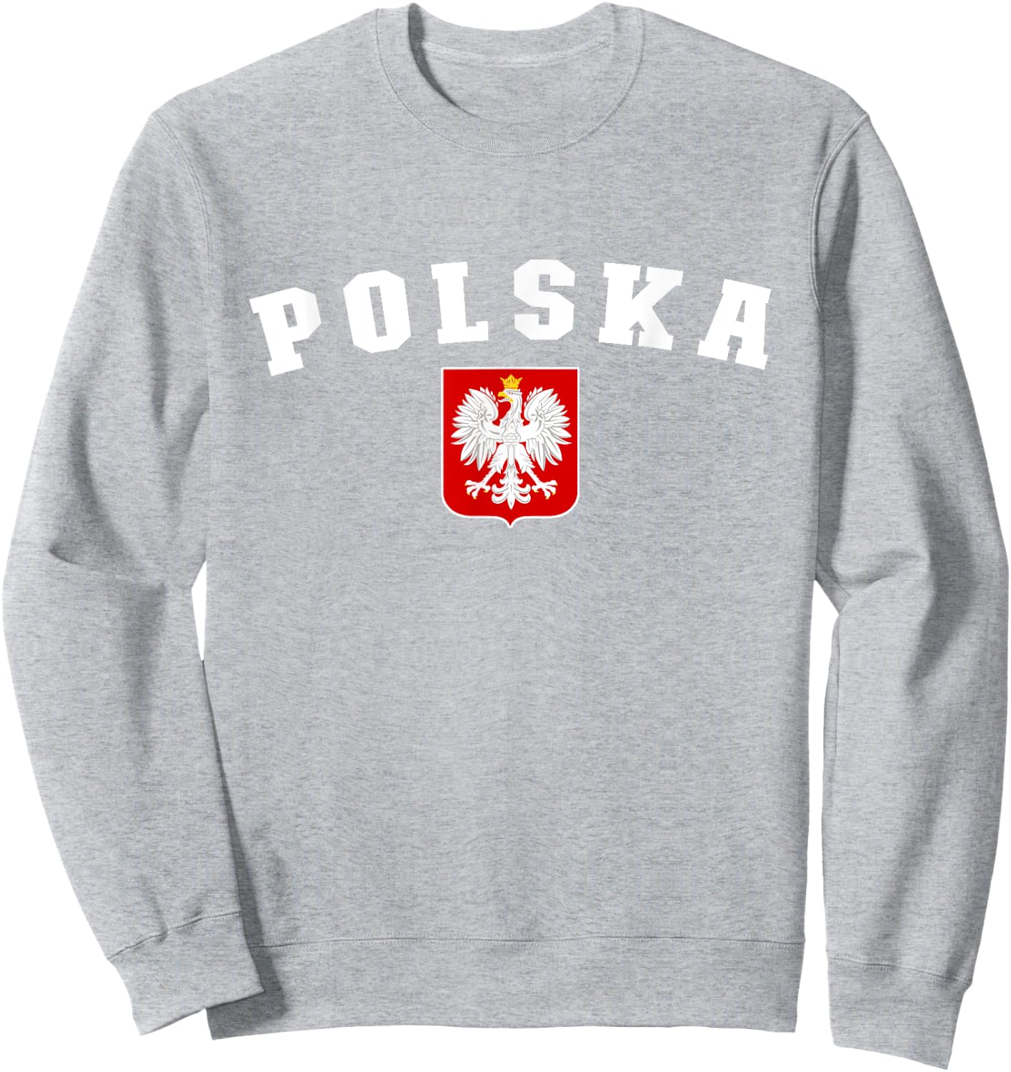 Polska, Polish White Eagle, Polish Emblem, Retro Polish Red Sweatshirt - Sweatshirt | Ash