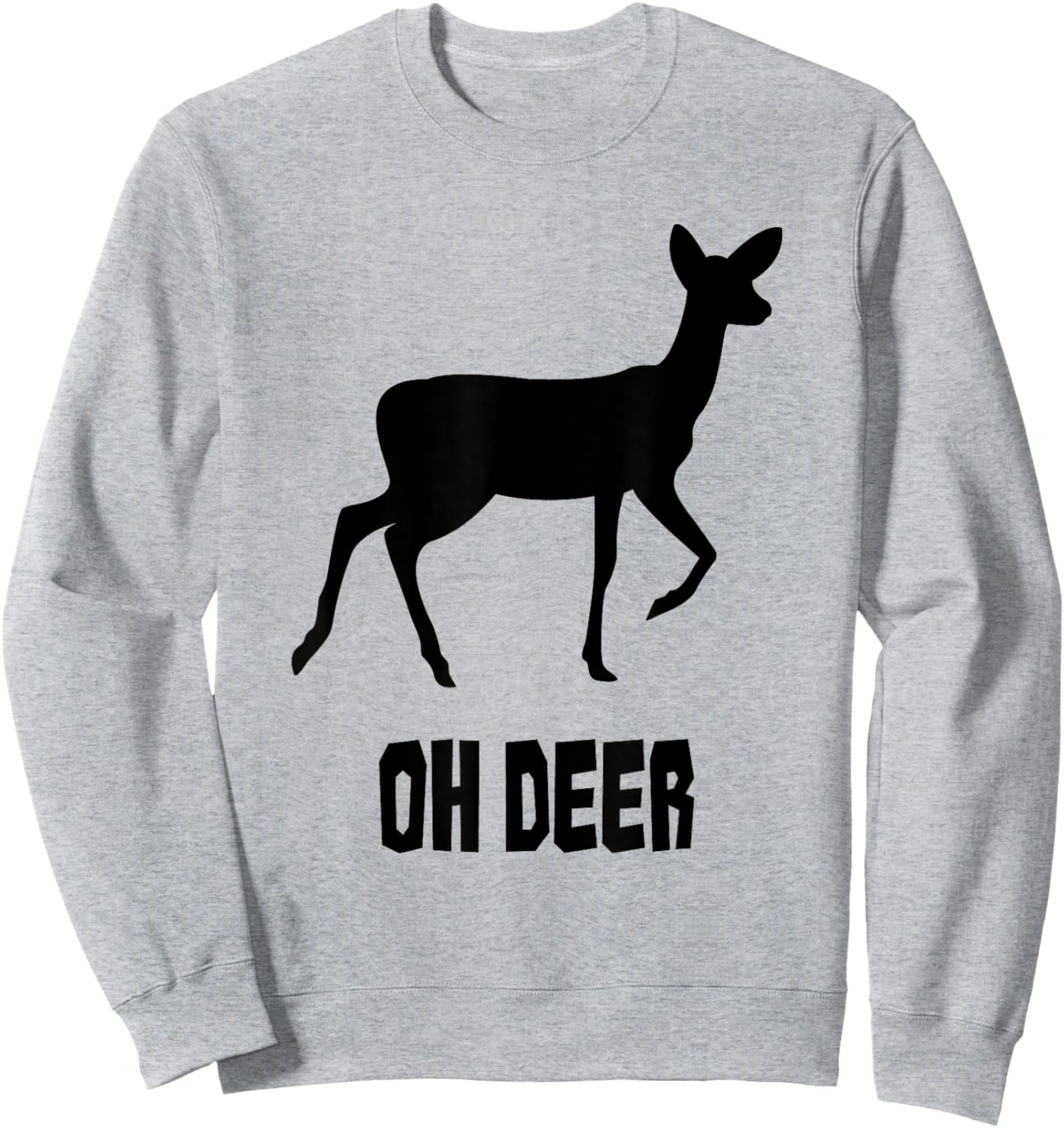 Oh Deer - Oh Dear Black/Black Sweatshirt - Sweatshirt | Ash