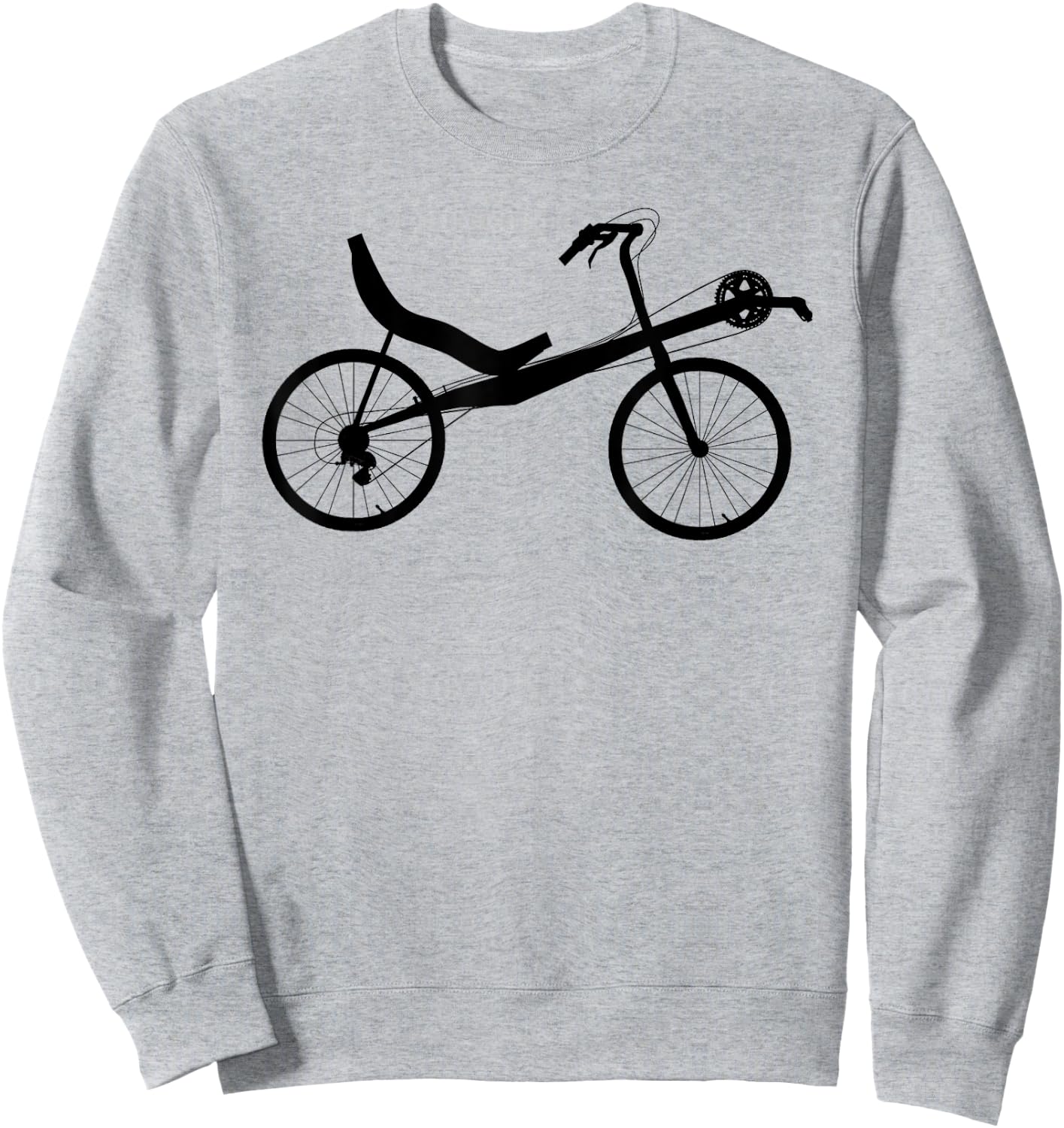 Recumbent Bike Bicycle Cycling Sweatshirt - Sweatshirt | Ash